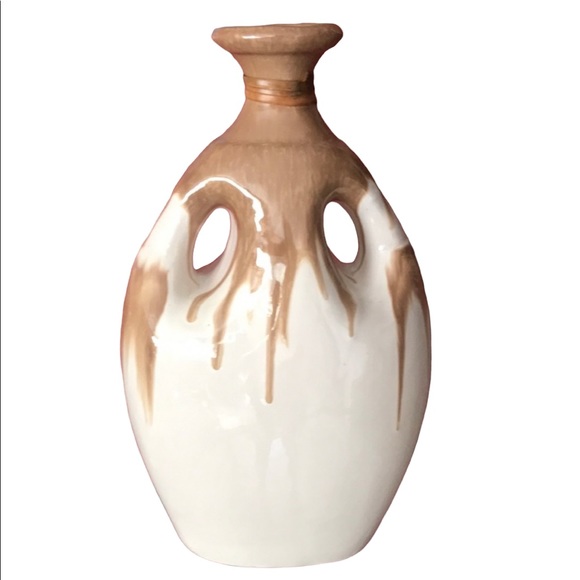Vtg MCM Large Vase With Side Handles Retro